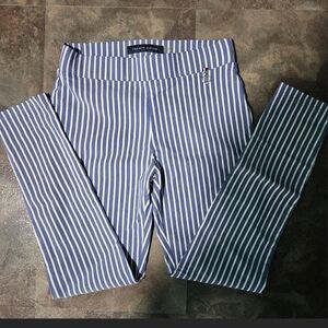 Tommy Hilfiger Blue and White Striped Pants